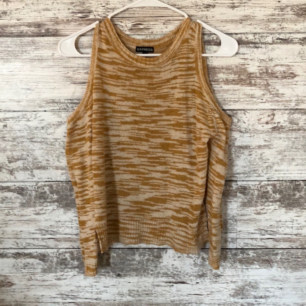 Open shoulder sweater